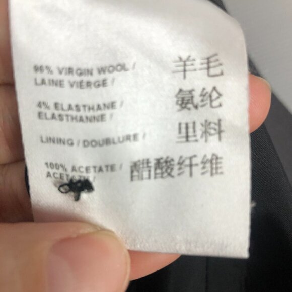 Judith & Charles 96% Virgin Wool Grey Lined Business Suit Blazer Sz 6 - Picture 11 of 12